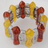 Imitate Amber bracelet, 47x12mm Length:9.4inch Sold by Bag