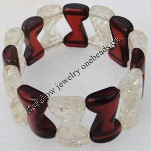 Imitate Amber bracelet, 26x15mm Length:8.7inch Sold by Bag