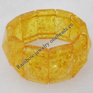 Imitate Amber bracelet, 34x20mm Length:9.4inch Sold by Bag