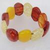 Imitate Amber bracelet, 32x29mm Length:8.7inch Sold by Bag