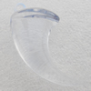Transparent Acrylic Pendant, Ivory 37x50mm Hole:3mm, Sold by Bag