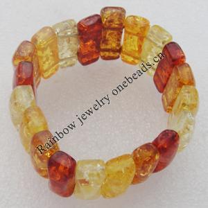 Imitate Amber bracelet, 28x10mm Length:8.7inch Sold by Bag