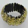 Imitate Amber bracelet, 34x9mm Length:9.4inch Sold by Bag