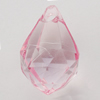 Transparent Acrylic Pendant, Teardrop 13x19mm Hole:2mm, Sold by Bag