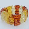 Imitate Amber bracelet, 36x18mm 36x21mm Length:8.7inch Sold by Bag