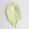 Transparent Acrylic Pendant, Leaf 18x32mm Hole:2mm, Sold by Bag