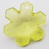 Transparent Acrylic Pendant, Flower 17x17mm Hole:1mm, Sold by Bag