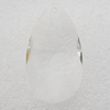 Transparent Acrylic Pendant, Teardrop 27x48mm Hole:2mm, Sold by Bag