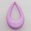 Solid Acrylic Pendant, Hollow Teardrop 36x58mm Hole:2mm, Sold by Bag