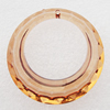 Transparent Acrylic Pendant, Donut 50mm Hole:2mm, Sold by Bag