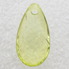 Transparent Acrylic Pendant, Faceted Teardrop 11x20m Hole:1mm, Sold by Bag