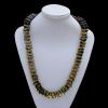 Imitate Amber Necklace, 17.5x6mm Length:24.4inch Sold by Bag