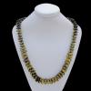 Imitate Amber Necklace, 16.5x7mm Length:25.2inch Sold by Bag