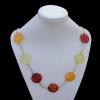 Imitate Amber Necklace, 26.5x7.5mm Length:31.1inch Sold by Bag