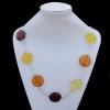 Imitate Amber Necklace, 28x8mm Length:33.1inch Sold by Bag