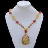 Imitate Amber Necklace, 61x46x25mm Length:26.8inch Sold by Bag