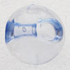 Transparent Acrylic Pendant, Round 21mm Hole:4mm, Sold by Bag