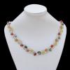 Imitate Amber Necklace, 29x17mm Length:17.3inch Sold by Bag
