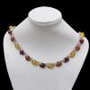 Imitate Amber Necklace, 23x14x11mm Length:18.1inch Sold by Bag