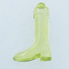 Transparent Acrylic Pendant, Boot 23x43mm Hole:3mm, Sold by Bag