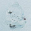 Transparent Acrylic Pendant, Animal 16x30mm Hole:3mm, Sold by Bag