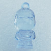 Transparent Acrylic Pendant, Children 16x35mm Hole:3mm, Sold by Bag