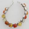 Imitate Amber bracelet, 10.5x9mm Length:8.2inch Sold by Bag