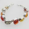 Imitate Amber bracelet, 14.5x10x8mm Length:8inch Sold by Bag