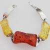 Imitate Amber bracelet, 41x17x8mm Length:7.2inch Sold by Bag
