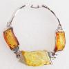 Imitate Amber bracelet, 22x17mm Length:7.4inch Sold by Bag
