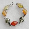 Imitate Amber bracelet, 39x17mm Length:7.4inch Sold by Bag