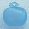 Imitate Jade Acrylic Pendant, Fruit 24x28mm Hole:2mm, Sold by Bag