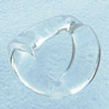 Transparent Acrylic Pendant, Donut O:2mm I:15x18mm, Sold by Bag