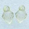 Transparent Acrylic Pendant, 10x13mm Hole:2mm, Sold by Bag