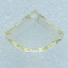 Transparent Acrylic Pendant, Sectort 22x17mm Hole:2mm, Sold by Bag