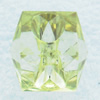 Transparent Acrylic Pendant, Faceted Cube 11x11mm Hole:3mm, Sold by Bag