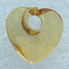 Transparent Acrylic Pendant, Heart 18x18mm Hole:2mm, Sold by Bag