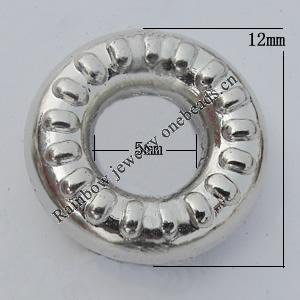 Jewelry findings, CCB plastic Beads, Donut O:12mm I:5mm, sold By Bag