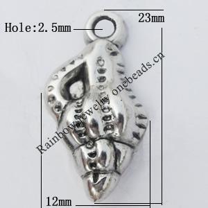 Jewelry findings, CCB plastic Pendant, 12x23mm, Hole:2.5mm sold By Bag