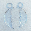 Transparent Acrylic Pendant, 7x22mm Hole:2.5mm, Sold by Bag