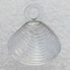 Transparent Acrylic Pendant, Sector 16x20mm Hole:3mm, Sold by Bag