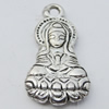 Jewelry findings, CCB plastic Pendant, Buddha 14x27mm, Hole:2mm sold By Bag