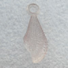 Transparent Acrylic Pendant, 8x25mm Hole:3mm, Sold by Bag
