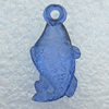 Transparent Acrylic Pendant, Fish 12x24mm Hole:2mm, Sold by Bag
