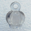 Transparent Acrylic Pendant, 10x15mm Hole:2.5mm, Sold by Bag