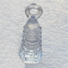 Transparent Acrylic Pendant, 9x26mm Hole:3mm, Sold by Bag