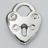 Jewelry findings, CCB plastic Pendant, Heart 15x19mm, Hole:6mm sold By Bag