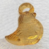 Transparent Acrylic Pendant, Bird 14x17mm Hole:4mm, Sold by Bag