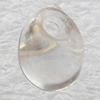 Transparent Acrylic Pendant, Teardrop 7x9mm Hole:2mm, Sold by Bag