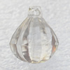 Transparent Acrylic Pendant, Ballute 14x18mm Hole:1mm, Sold by Bag